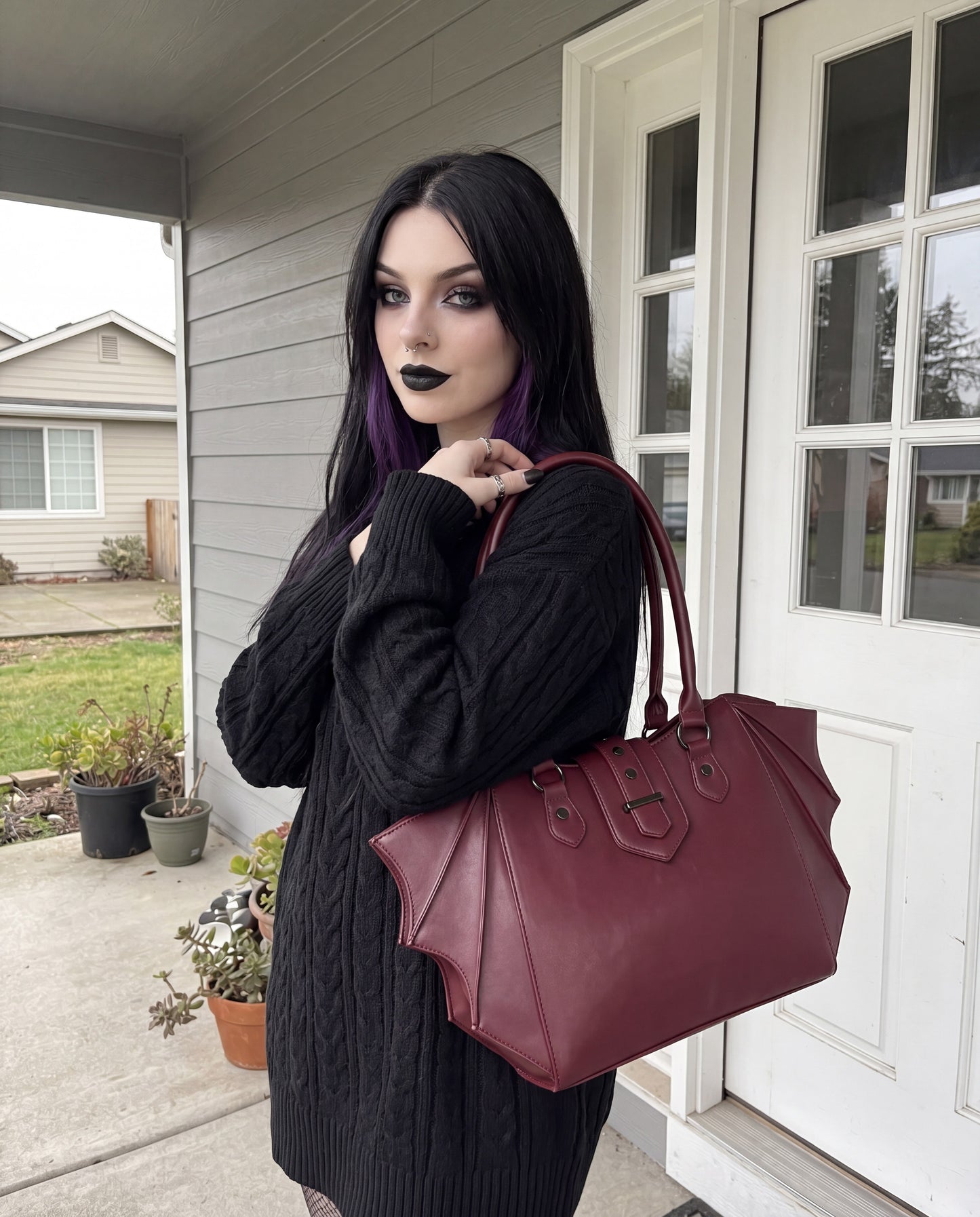 Mary's Purses - Handmade Gothic Leather Bag